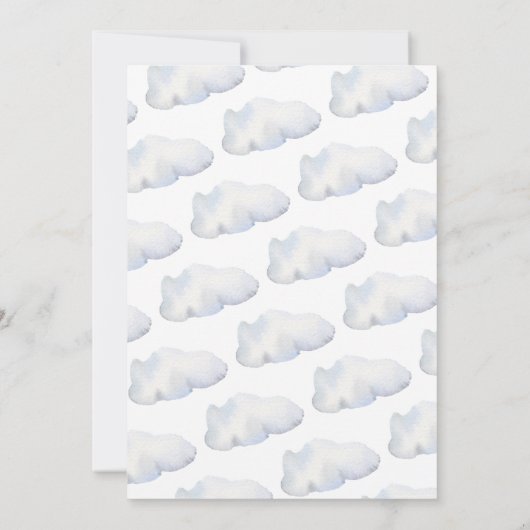 de heer ONEderful Hot Air Ballon Boy 1st Birthday  Kaart (Achterkant)