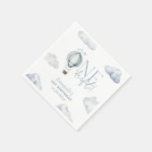 de heer ONEderful Hot Air Ballon Boy 1st Birthday  Servet (Hoek)