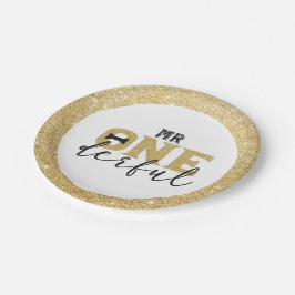 de heer Onederful Paper Borden Papieren Bordje