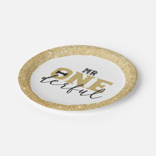 de heer Onederful Paper Borden Papieren Bordje (Gekanteld)
