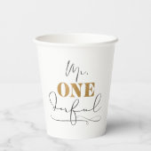 de heer Onederful Paper Cups Papieren Bekers (Achterkant)
