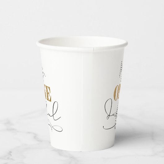 de heer Onederful Paper Cups Papieren Bekers (Rechts)