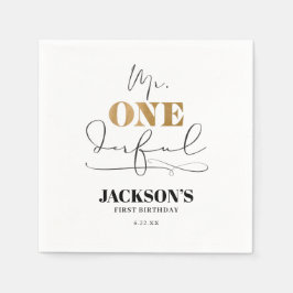 de heer Onederful Paper Napkins Servet