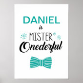 de heer Onederful Party Sign Poster (Voorkant)