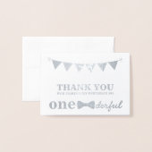 De heer Onederful Real Folie Dank u wel Folie Kaarten (Voorkant met envelop)