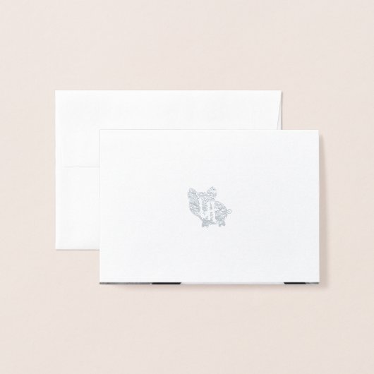 De heer Onederful Real Folie Dank u wel Folie Kaarten (Met envelop)