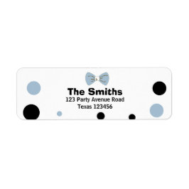 de heer Onederful Return Address Labels Boy Blue