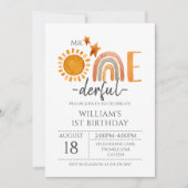 de heer Onederful Waterverf Rainbow & Sunshine Boy Kaart (Voorkant)