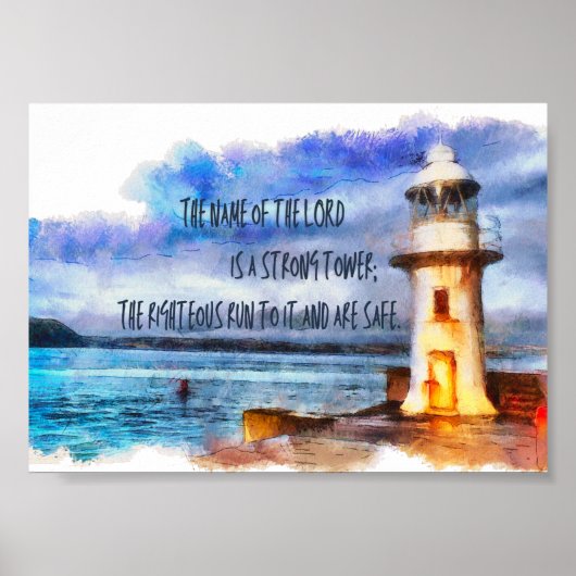 De Heer Onze Sterke Tower Poster (Voorkant)