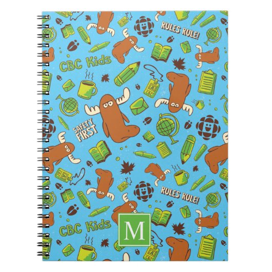 de heer Orlando Pattern Monogram Notitieboek (Voorkant)