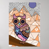 de heer Owl Art Print (Voorkant)