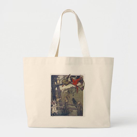de heer Owl geeft een partij Grote Tote Bag (Voorkant)