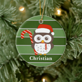 de heer Owl kerst Special Keramisch Ornament