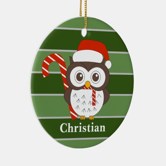 de heer Owl kerst Special Keramisch Ornament (Rechts)