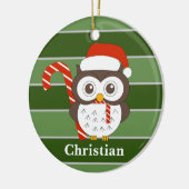 de heer Owl kerst Special Keramisch Ornament (Links)