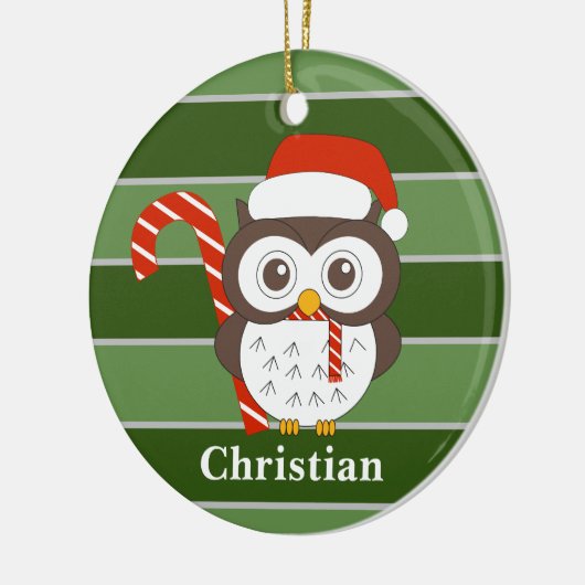 de heer Owl kerst Special Keramisch Ornament (Links)