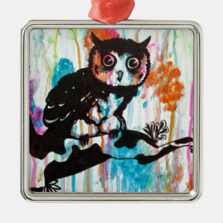 de heer Owl Metalen Ornament
