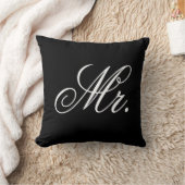 de heer Pas getrouwd Elegant Wedding Pillow Kussen (Deken)