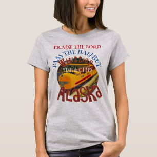 De Heer Pass the Halibut Fish & Chips T-shirt