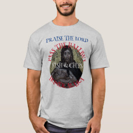 De Heer Pass the Halibut Fish & Chips T-shirt