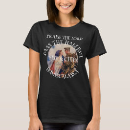 De Heer Pass the Halibut Fish & Chips T-shirt