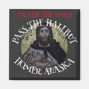 De Heer Pass the Halibut Magneet