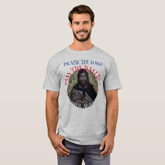 De Heer Pass the Halibut T-shirt (Voorkant volledig)