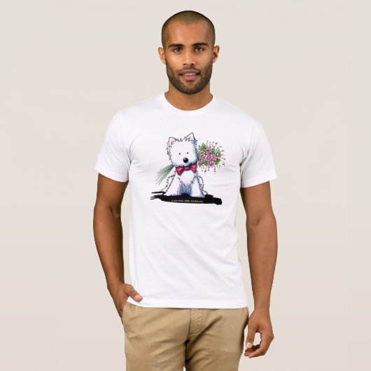 de heer Pawfect Westie T-shirt (Voorkant volledig)