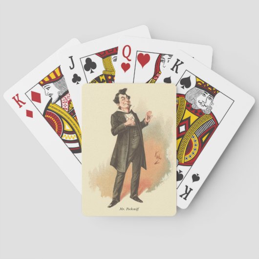 De heer Pecksniff van Kyd - Dickens' Martin Chuzzl Pokerkaarten (Achterkant)