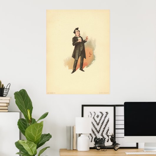 De heer Pecksniff van Kyd - Dickens' Martin Chuzzl Poster (Thuiskantoor)