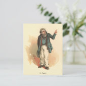 De heer Peggotty van Kyd - Dickens' David Copperfi Briefkaart (Staand voorkant)