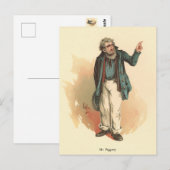 De heer Peggotty van Kyd - Dickens' David Copperfi Briefkaart (Voorkant / Achterkant)