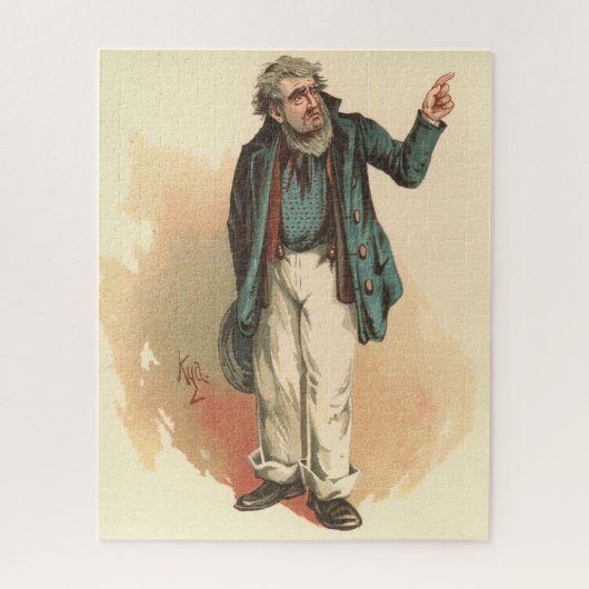 De heer Peggotty van Kyd - Dickens' David Copperfi Legpuzzel (Verticaal)