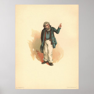 De heer Peggotty van Kyd - Dickens' David Copperfi Poster