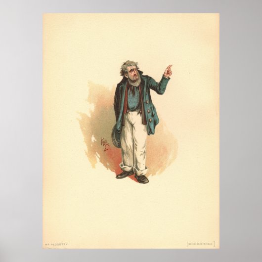 De heer Peggotty van Kyd - Dickens' David Copperfi Poster (Voorkant)
