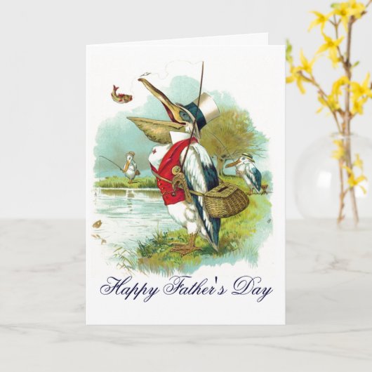 DE HEER PELICAN GEVIST / VADERDAG KAART (Gele Bloem)