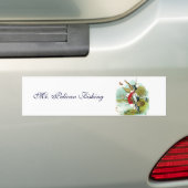 DE HEER PELICAN VIST BUMPERSTICKER (Op auto)