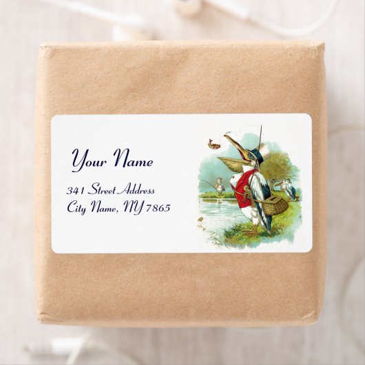 DE HEER PELICAN VIST ETIKET (Insitu)