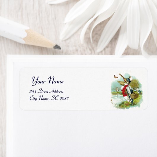 DE HEER PELICAN VIST, ETIKET (Insitu)