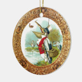 DE HEER .PELICAN VIST GOLD FOTO-TEMPLATE KERAMISCH ORNAMENT (Links)