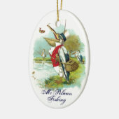 DE HEER PELICAN VIST KERAMISCH ORNAMENT (Links)