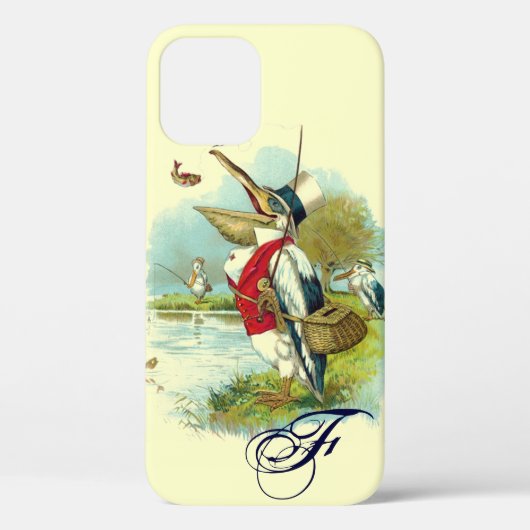 DE HEER PELICAN VIST MONOGRAM, room Case-Mate iPhone Case (Achterkant)