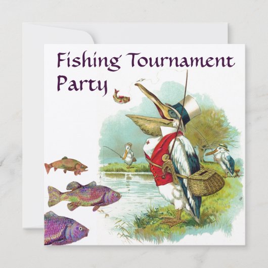 DE HEER PELICAN VIST OVERNAMEPARTIJ KAART (Voorkant)