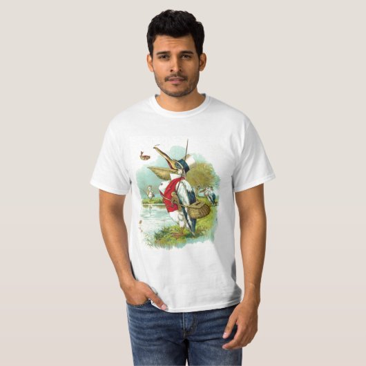 DE HEER PELICAN VIST T-SHIRT (Voorkant volledig)