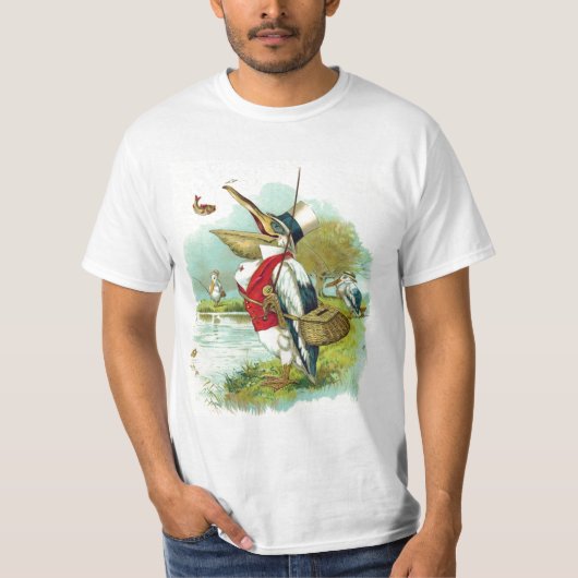 DE HEER PELICAN VIST T-SHIRT (Voorkant)