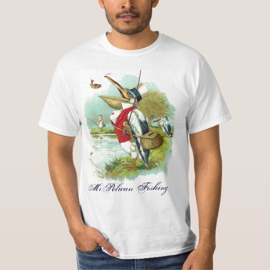 DE HEER PELICAN VIST T-SHIRT (Voorkant)