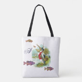 DE HEER PELICAN VIST TROUTS MONOGRAM Fishing Tote Bag (Achterkant)