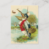 DE HEER PELICAN VIST VISITEKAARTJE (Achterkant)