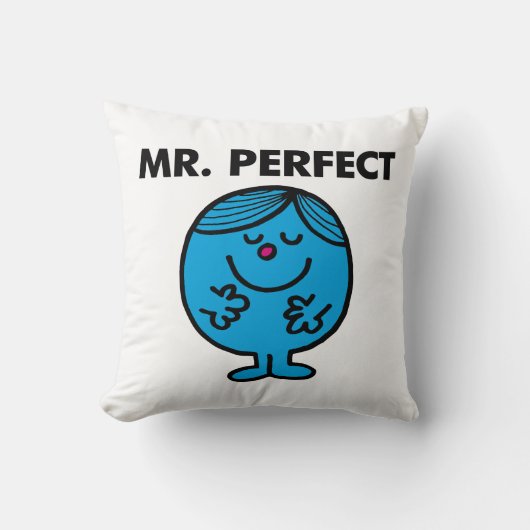 De Heer Perfect | Rustig tevreden Kussen (Voorkant)