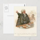 De heer Perker van Pickwick Papers Briefkaart (Voorkant / Achterkant)